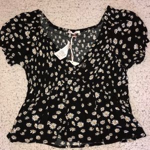 floral babydoll top